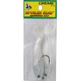 thumbnail image 4 of Crème 3" Spoiler Shad Swim Bait Lure, Pearl, 4 of 5