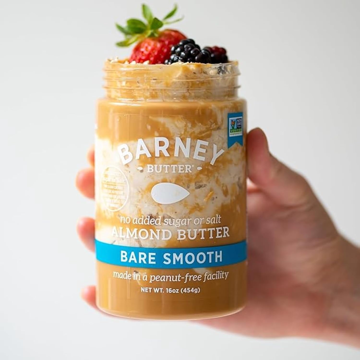 Pack of 6, Barney Butter Bare Smooth Almond Butter, 16 oz