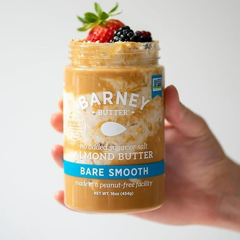 Pack of 6, Barney Butter Bare Smooth Almond Butter, 16 oz