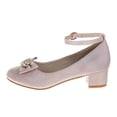 thumbnail image 3 of Badgley Mischka Girls Low Heeled Dress Pumps. (Little Kids Big Kids)Pink, Size: 12, 3 of 7