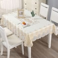 thumbnail image 6 of Oil Proof Table Cloth Rectangle PVC Tablecloth Waterproof Table Cover for Kitchen Dinning Room Decor, 137x180cm, 6 of 8