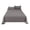 Dark Gray, variant on Solid Sky Blue 3-Piece Bed Sheet Set with One Flat Sheet and Two Pillowcases, Soft Polyester Bedding for Bedroom and Guest Room