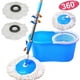 Ktaxon Spin Mop Microfibre Spining Magic W/bucket 2 Têtes Rotatives 360 Easy Floor Mop – image 1 sur 4