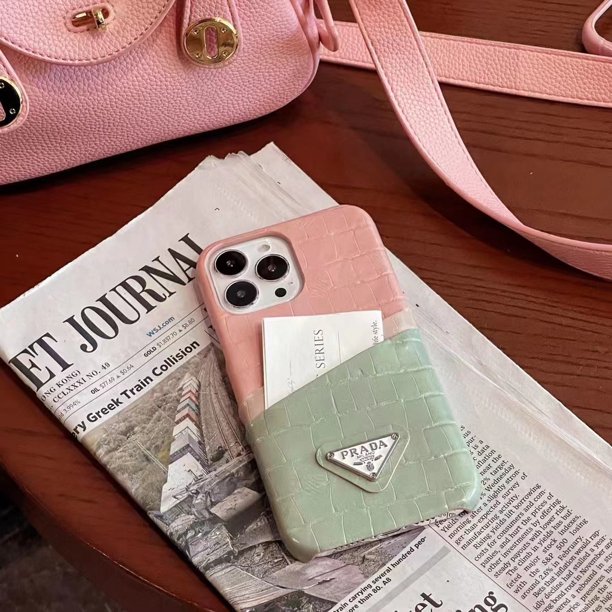 Titular De La Tarjeta iPhone Funda Para iPhone14 14promax 14pro Cocodrilo lether casing iPhone13 13promax 13pro pradda style iPhone11 12promax 12pro iPhone14plus iPhone13 11promax