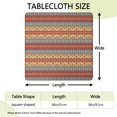 thumbnail image 2 of Fitted Floral Square Table Cover 36x36 Inch with Elastic Hem, Bohemian Design for Card Tables and Patio Entertainment, 2 of 6