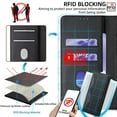thumbnail image 6 of For Samsung Galaxy A36 5G Case, Wave Curves and Sequins Design Onto PU Leather Case,Wallet Case Folding Flip Kickstand Case with Card Slots Protective Cover for Samsung Galaxy A36 5G,Black, 6 of 9