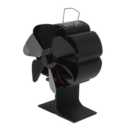 

Fireplace Fan Heat Powered Stove Fan Aluminum Alloy Low Noise 6 Blades For Room