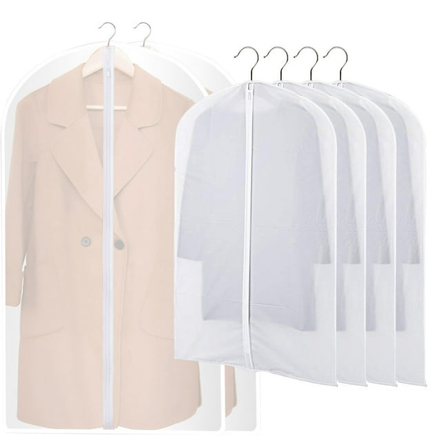 Sac à Vêtements Transparent Imperméable Housse de Protection Anti-Poussière pour Placard