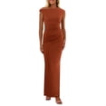 thumbnail image 1 of Vestido largo PRETTYGARDEN para mujer, verano 2025, con un solo hombro, 1 of 9