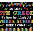 thumbnail image 3 of Colorful Graduation Banner Middle School Transition Educational Decor Party Decorations for School Celebration Classroom Event, 3 of 7