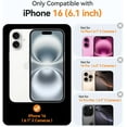 thumbnail image 2 of Magnetic Case for iPhone 16 Pro Max with Full Camera Protection [Compatible with Magsafe] [Translucent Matte] Protective Phone Case, Hot Pink,Clear, 2 of 5