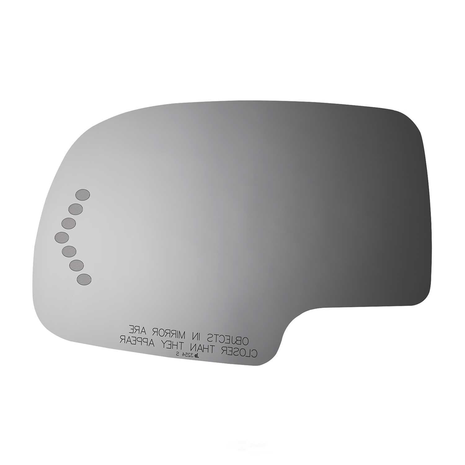 Burco Side View Mirror Replacement Glass - Clear Glass - 3254S