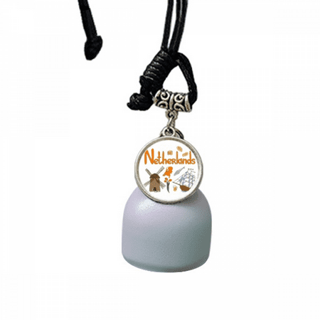 

Netherlands National symbol Landmark Pattern Wind Chimes Bell Car Pendant