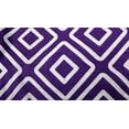 thumbnail image 2 of Pop Fashion Women's Scarf with Hidden Zipper Pocket & Pattern Print Square Geometric (Purple), 2 of 6