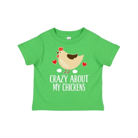 

Inktastic Crazy About My Chickens Gift Toddler Boy or Toddler Girl T-Shirt