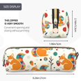 thumbnail image 3 of Fotbe Squirrel With Colorful Tail Estuche para Lápices de Cuero con Estampado, Estuche con Cremallera Resistente, Organizador Compacto y Elegante para Papelería, 3 of 7