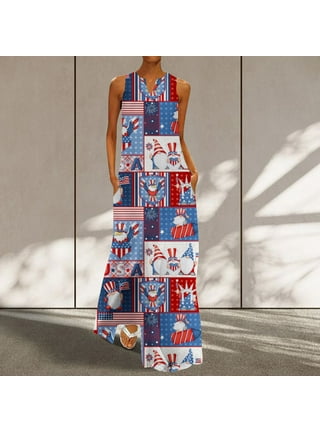 Red white and blue dress walmart sale