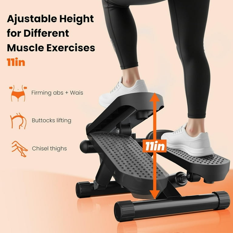 Simenmax Portable Stair Stepper with Resistance Bands, 300LBS