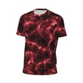 thumbnail image 6 of Wukai Red Line Print Men's Short-Sleeved Mesh T-Shirt,Quick-Dry Short Sleeve Workout T-Shirt-X-Small, 6 of 8