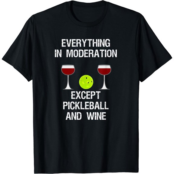 Pickleball Funny T-Shirt - Wine