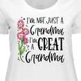 thumbnail image 4 of Inktastic I'm Not Just a Grandma, I'm a Great Grandma Flowers Women's Plus Size T-Shirt, 4 of 5