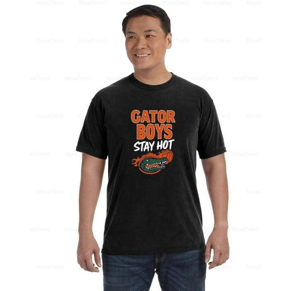 Gator Boys Stay Hot Comfort Coler T-Shirt with Clean Graphic Style, Unisex, up to size 4XL