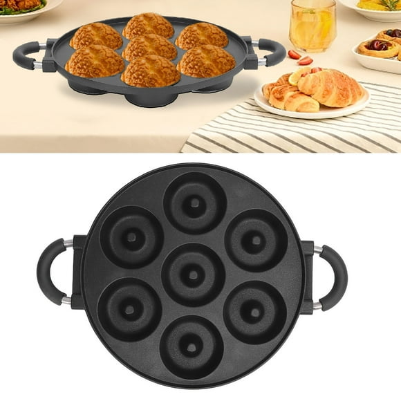 Cake Pan, 7 Hole Donut Pan Comfortable Handle  for Home