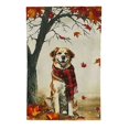 thumbnail image 2 of PHYHOO Welcome Fall Garden Flag Double Sided, Autumn Golden Retriever Dog Garden Flag Fall Thanksgiving Outside Outdoor House Yard Decoration White, 2 of 6