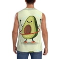 thumbnail image 4 of Kdxio Cute Avocado Doing Exercise for Men's Muscle T-shirt,Sleeveless for Workout Running Athletic Gym Lounge Casual, 4 of 7