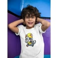 thumbnail image 2 of Raccoon Plays Badminton T-Shirt Toddler -Image by Shutterstock,  5 Toddler, 2 of 4
