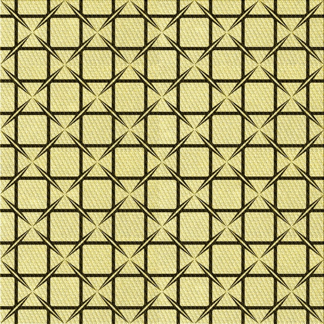 Ahgly Company Tapis d'Intérieur Lavable en Machine Carré Jaune Moutarde Transitionnel, 7 Pieds Carré