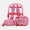 Pink, variant on BBC Bluey Unisex Clear Backpack Set with Lunch Bag and Keychain, 3 Piece