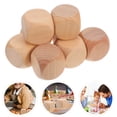 thumbnail image 3 of Shisuyan 8pcs Blank Wooden Dices Unfinished Diy Block 6 Sided Mini Wood Square Cubes Rounded Corners For Diy Craft Projects Games Parties, 3 of 8