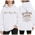thumbnail image 2 of Levmjia Womens Hoodie Long Sleeve Sweatshirt Letter Printed Pullover Casual Comfortable Workout Top Holiday Casual Daily Wear Home Relaxation, 2 of 6