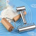 thumbnail image 3 of ENJOYW Rolling Pin Non-Stick Comfortable to Grip Dual Head Stainless Steel Frame Pastry Roller for Fondant Rolling Pin, 3 of 7
