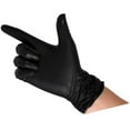 thumbnail image 4 of 100 guantes de PVC para alimentos, de alta elasticidad, para limpieza y catering, color negro, talla L, 4 of 14