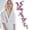 Hot Pink, variant on Embroidered Flower Applique Patch, Butterfly Sew-On Bouquet Floral Embroidery for Clothing Bags Jeans Repairs, Purple