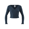 thumbnail image 5 of No Boundaries Brushed Waffle Knit Wrap Sleep Top, Women’s, Sizes XS-XXL, 5 of 5