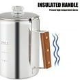 thumbnail image 4 of Stainless Steel Coffee Percolator for Campers Heat Retention Coffee Pots Large Capacity Coffee Maker for Camping, 4 of 9