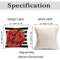 thumbnail image 5 of Red Apple Back to School Throw Pillow Cover 20x20 Inch Black and White Stripes with First Day of School Student Kids Classroom Pillow Cases Cotton Linen Home Decor Cushion Cover for Couch, 5 of 6