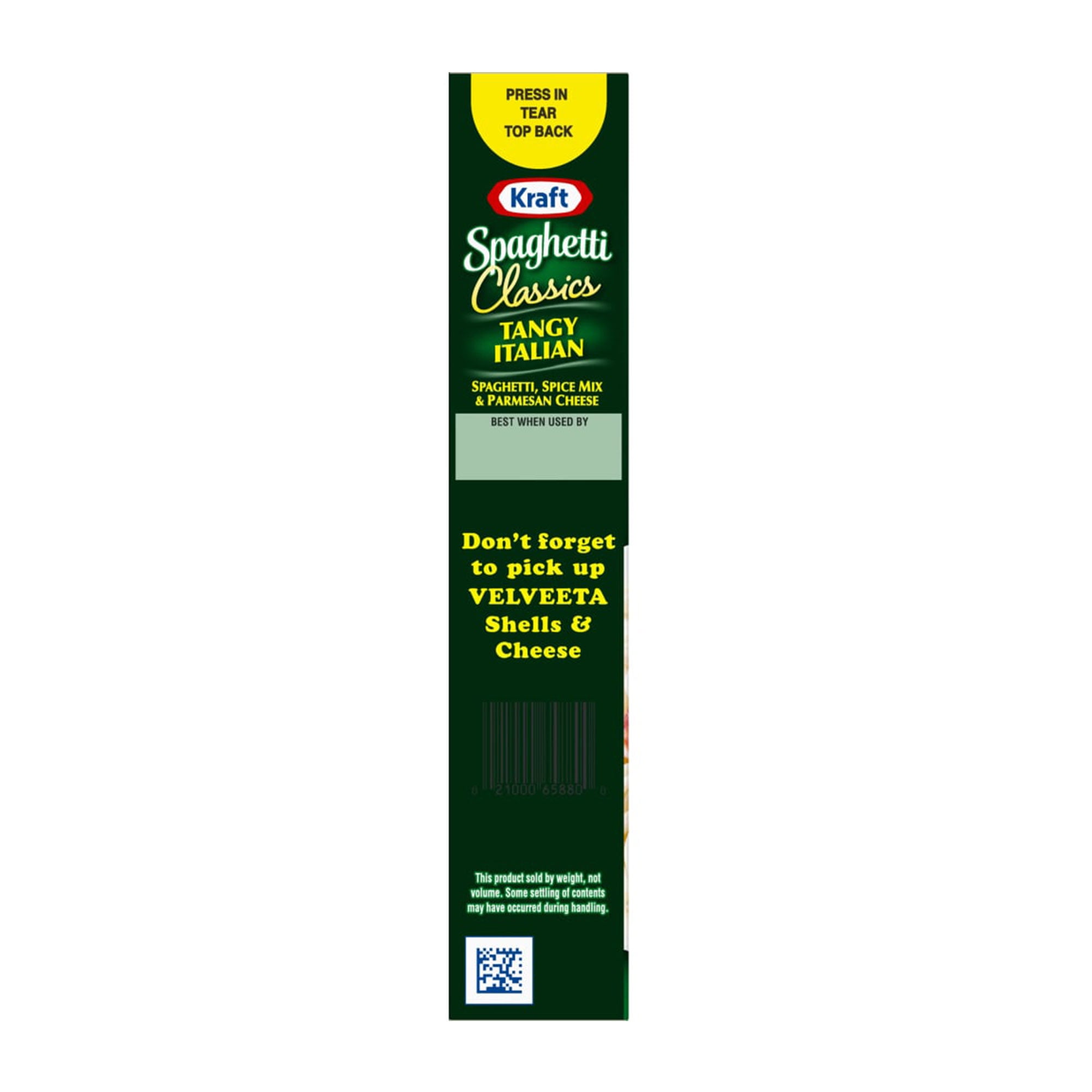 Kraft Spaghetti Classics Tangy Italian, Spices, & Parmesan Cheese Meal Mix, 8 oz (Pack of 3)