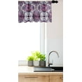 thumbnail image 3 of Ambesonne Vintage Window Valance, Geometric Stripe Circle, 54" X 18", Lavender Plum, 3 of 3