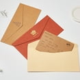 thumbnail image 1 of Cheers 2Pcs Vintage Kraft Paper Invitation Letter Envelopes DIY Greeting Card Gift, 1 of 2