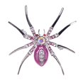 thumbnail image 2 of Broche de Imitación de Cristal Vintage Yinane Pin de Joyería de Moda Plateado - Rosado Broche de araña, 2 of 2