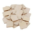 thumbnail image 1 of Unfinished Wood Pieces Rectangle100 Pieces / Square , Rustic Natural Wood Household Practices , 34x34mm, 1 of 8