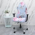 thumbnail image 1 of Swivel Computer Gaming Chair Cover Stretch Armchair Cover Pink cover seat covers computer Flower, 1 of 9