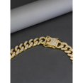 thumbnail image 5 of Mens Miami Cuban Chain Necklace 12mm Diamond Claw Cuban Chain Hip Hop Jewelry, 5 of 7