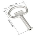 thumbnail image 3 of Llave de Gabinete Eléctrico, Llave de Caja de Medidor de Agua de Aleación de Zinc con Agujero de 5.5mm 5Pcs, 3 of 4