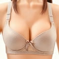 thumbnail image 5 of Frnrwgo Womens Bras Basic Underwire Wire Bra Comfort Simple Solid Color Daily Bras, 5 of 6
