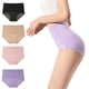 thumbnail image 3 of De gran tamaño m-6xl de las mujeres bragas transpirable encaje bordes calzoncillos de cintura alta sin costuras suelto ajuste cinturapangjing, 3 of 4